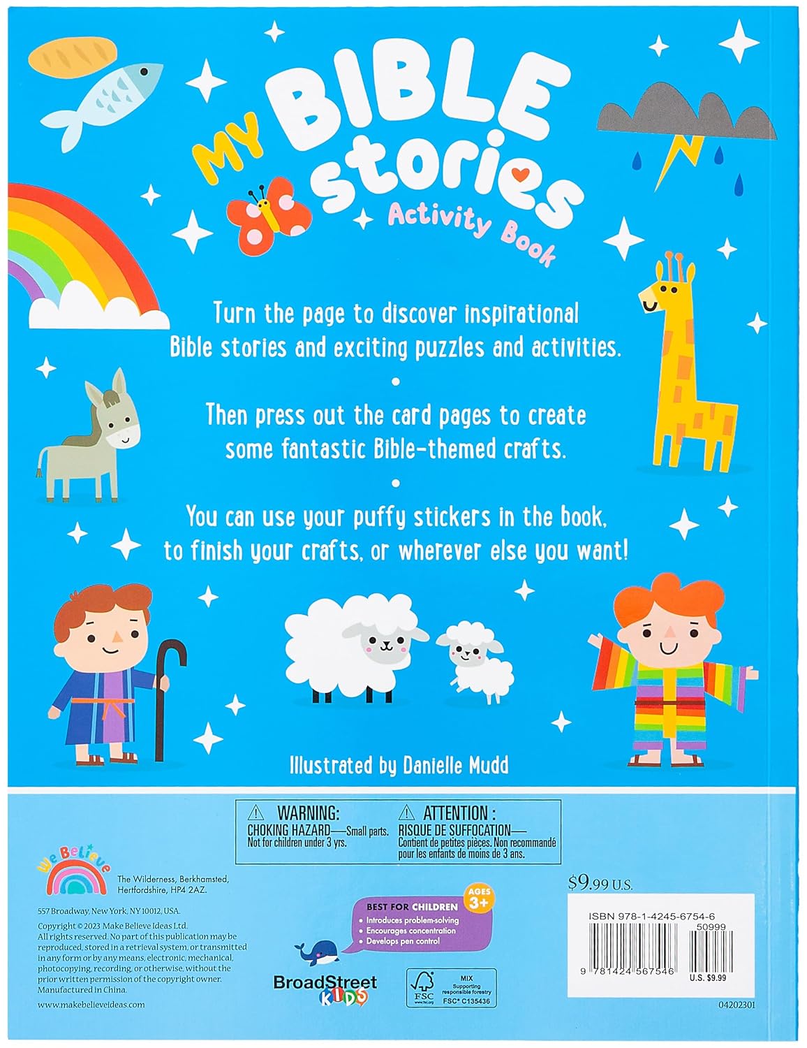 My Bible Stories Activity Book Azul/Rosado
