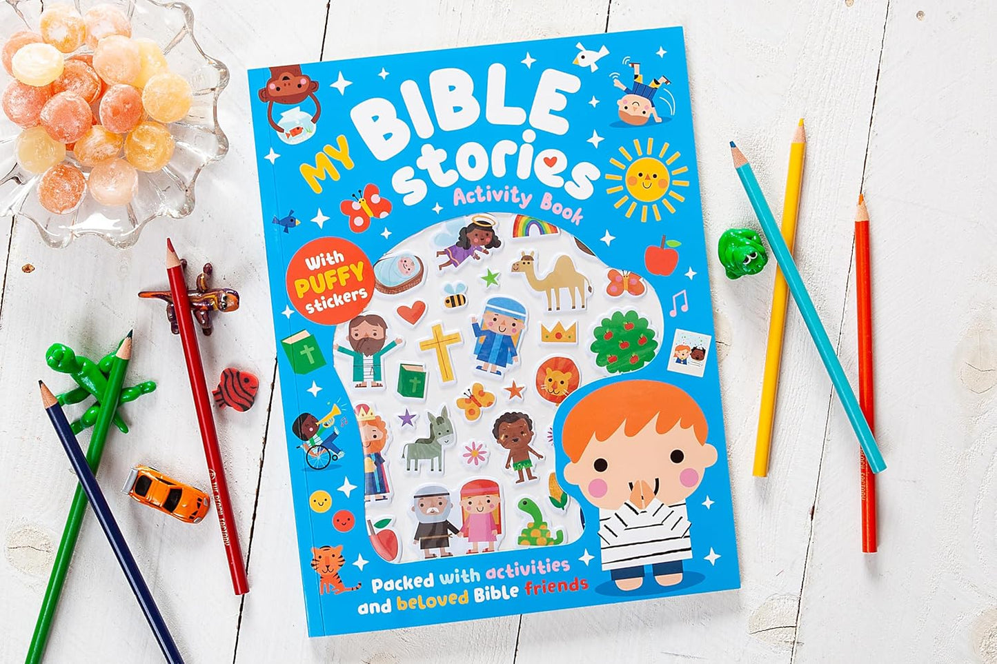 My Bible Stories Activity Book Azul/Rosado