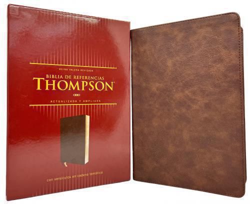 Biblia RVR1977 Thompson - Imitación Piel, Color Café