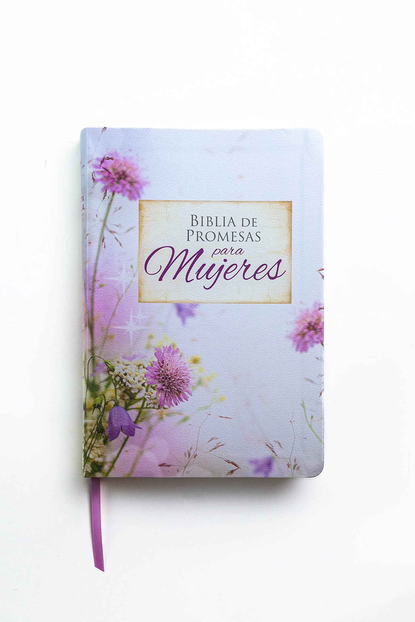 Biblia RVR1960 Edición Promesas para Mujeres, Tamaño Gigante, Imitación piel, Color Rosa Floral