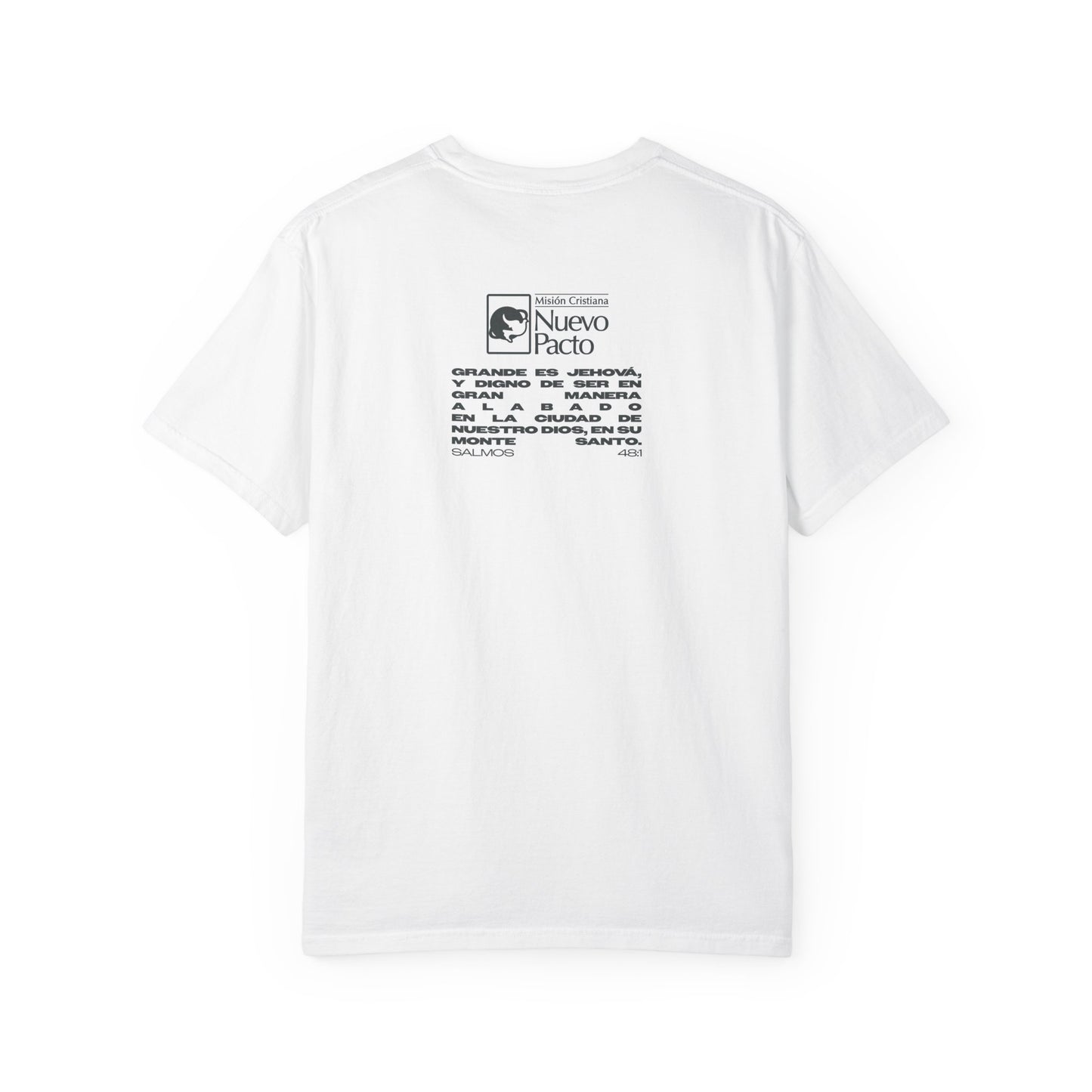 Camiseta de figura de guerrero en letras — La Conquista de Sión 2026