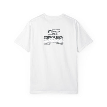 Camiseta de figura de guerrero en letras — La Conquista de Sión 2026