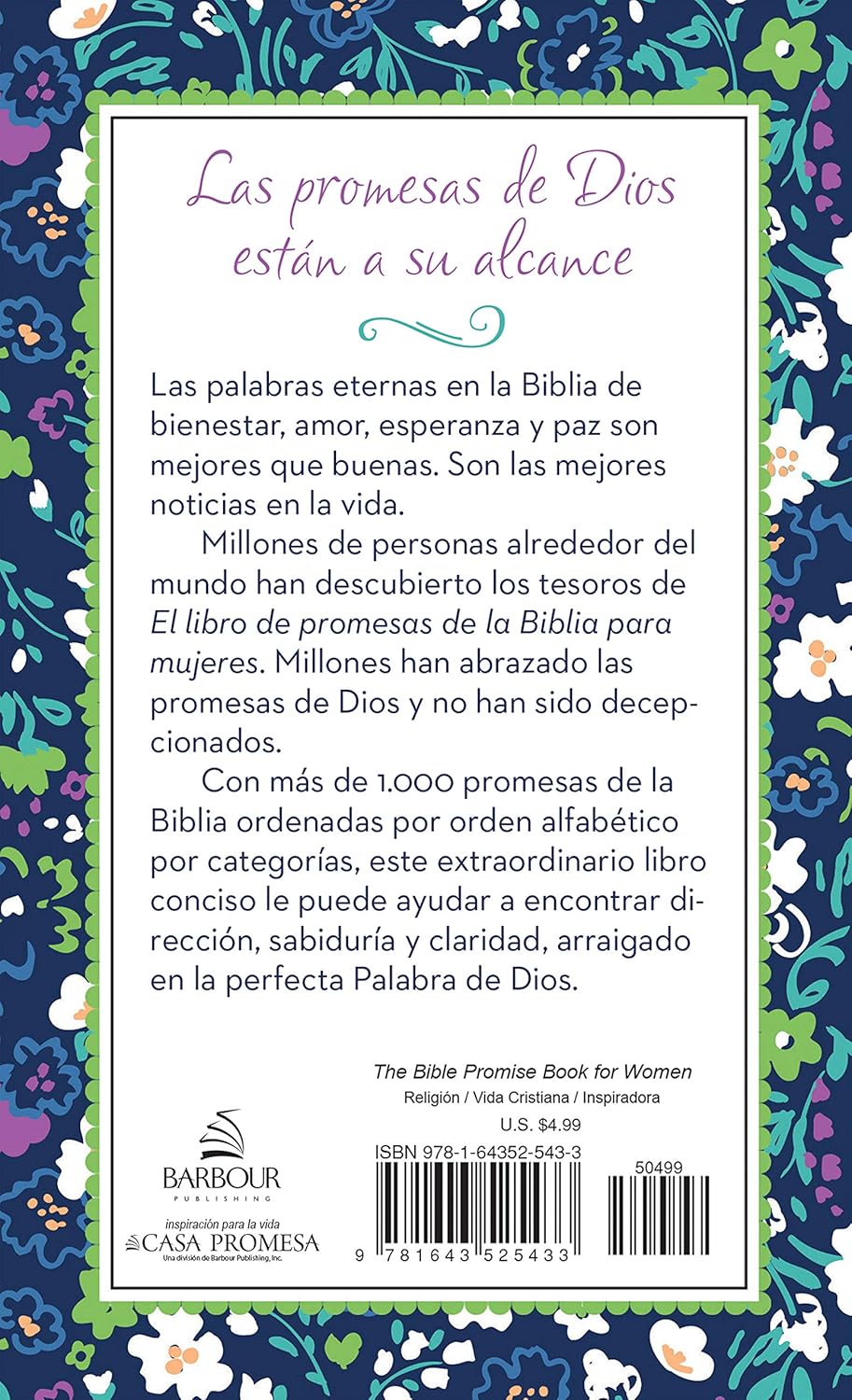 El Libro De Promesas De La Biblia Para Mujeres - 1000 Promesas De La Palabra De Dios