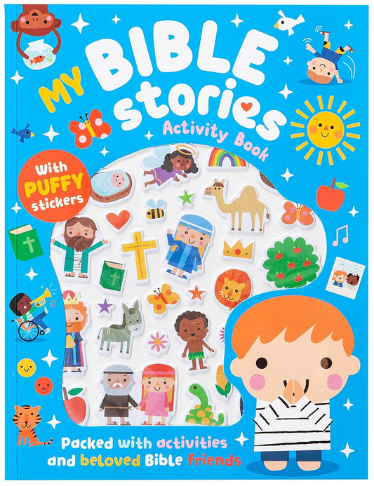 My Bible Stories Activity Book Azul/Rosado