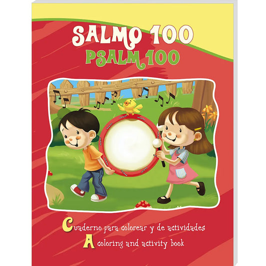Libro para Colorear y de Actividades -  Bilingüe Salmo 100/ Psalm 100