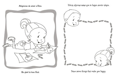 Libro para Colorear y de Actividades -  Bilingüe Salmo 100/ Psalm 100