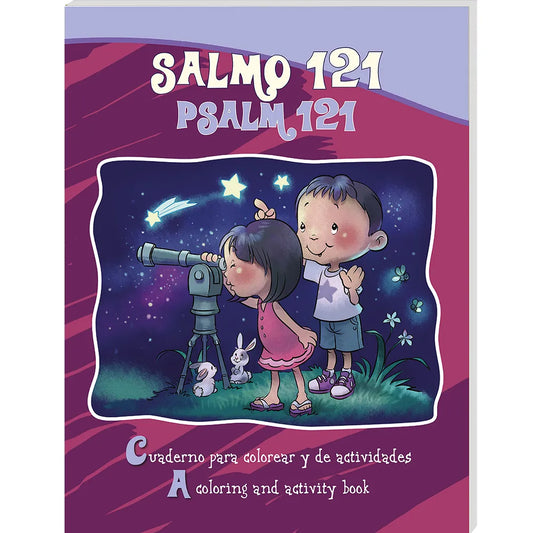 Libro para Colorear y de Actividades -  Bilingüe Salmo 121/ Psalm 121