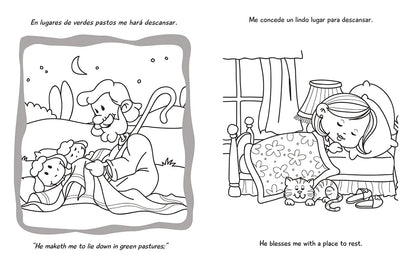 Libro para Colorear y de Actividades -  Bilingüe Salmo 23/ PSalm 23