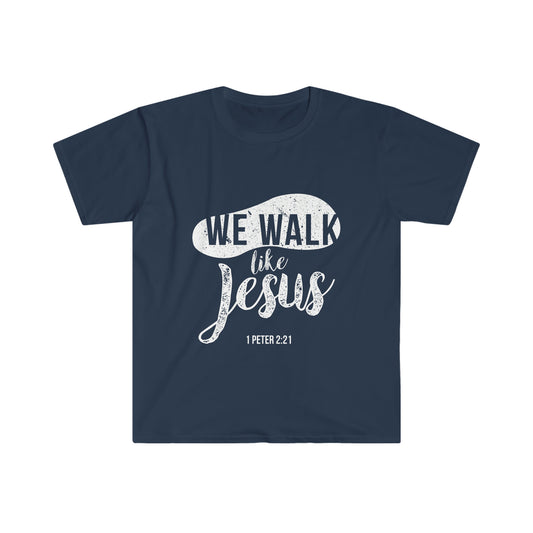We Walk Like Jesus — Camisetas navy unisex