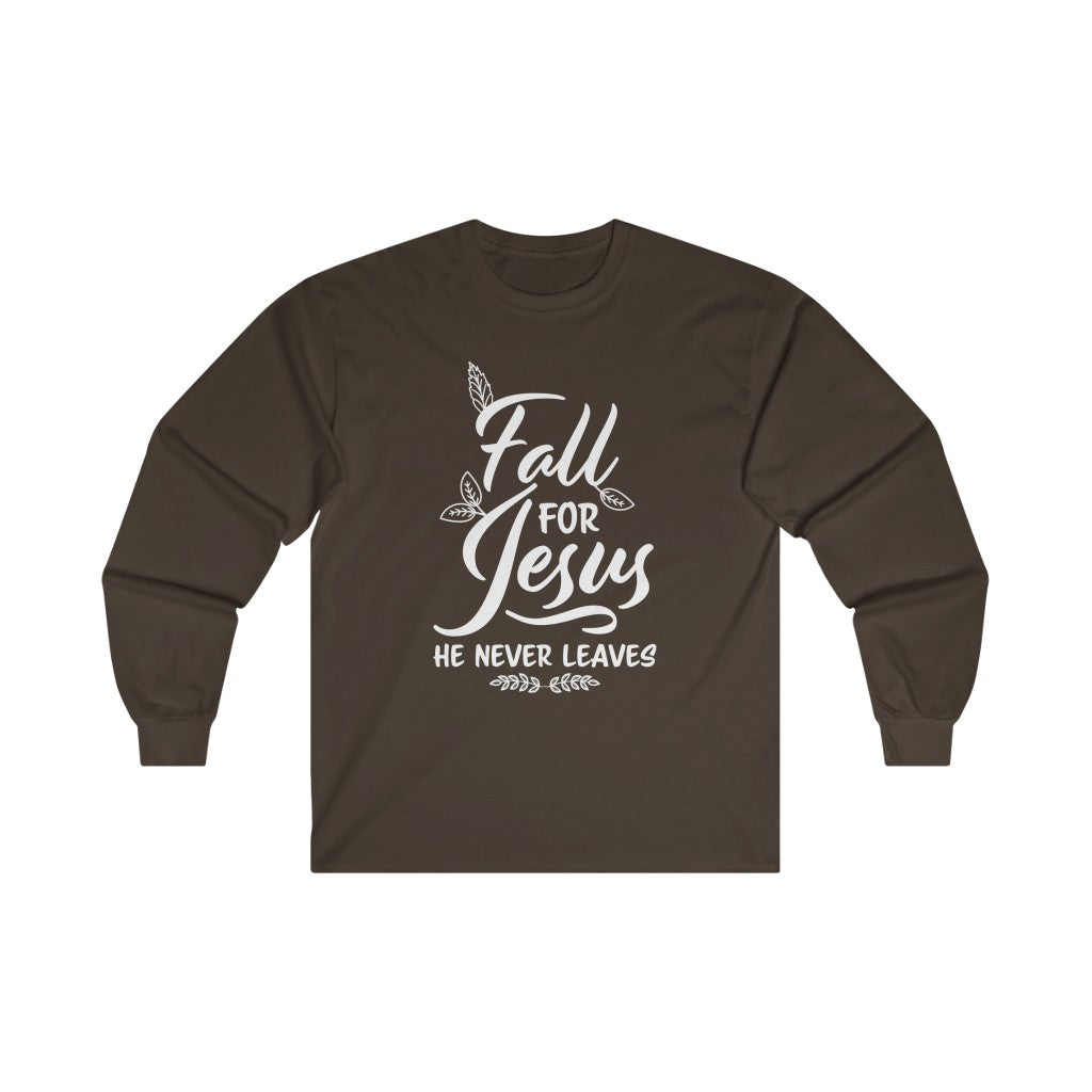 Fall for Jesus — Camiseta de manga larga de ultra algodón