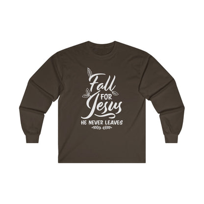 Fall for Jesus — Camiseta de manga larga de ultra algodón