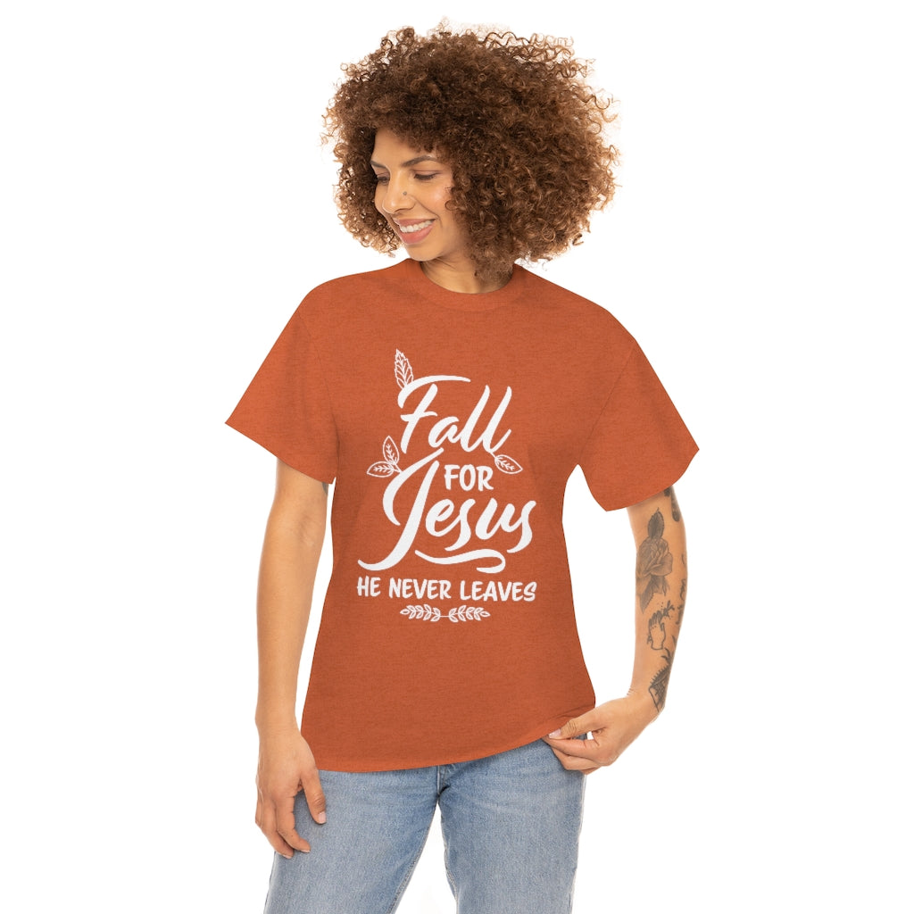 Fall for Jesus — Camiseta unisex de manga corta